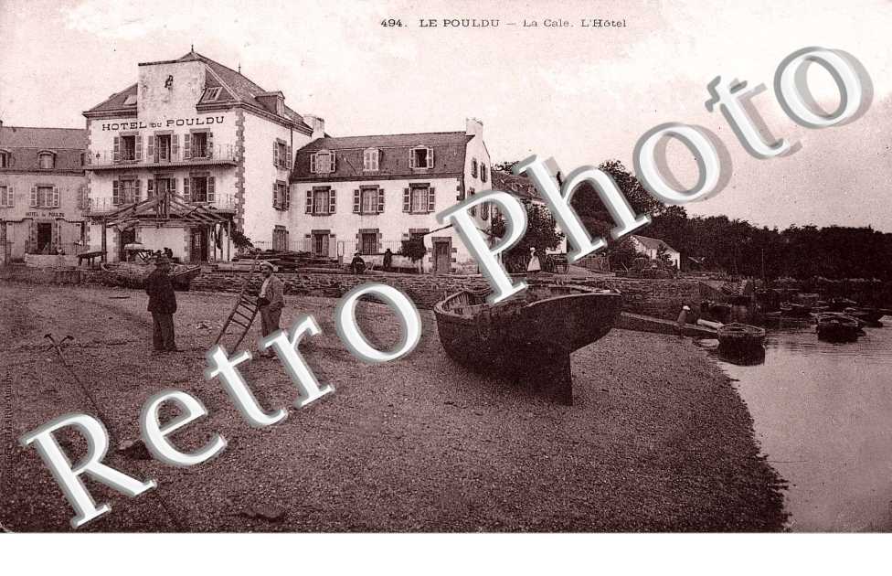 le pouldu, la cale , l'hotel