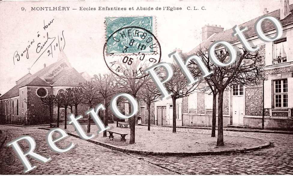 Ecole Enfantine et Abside de l'Eglise