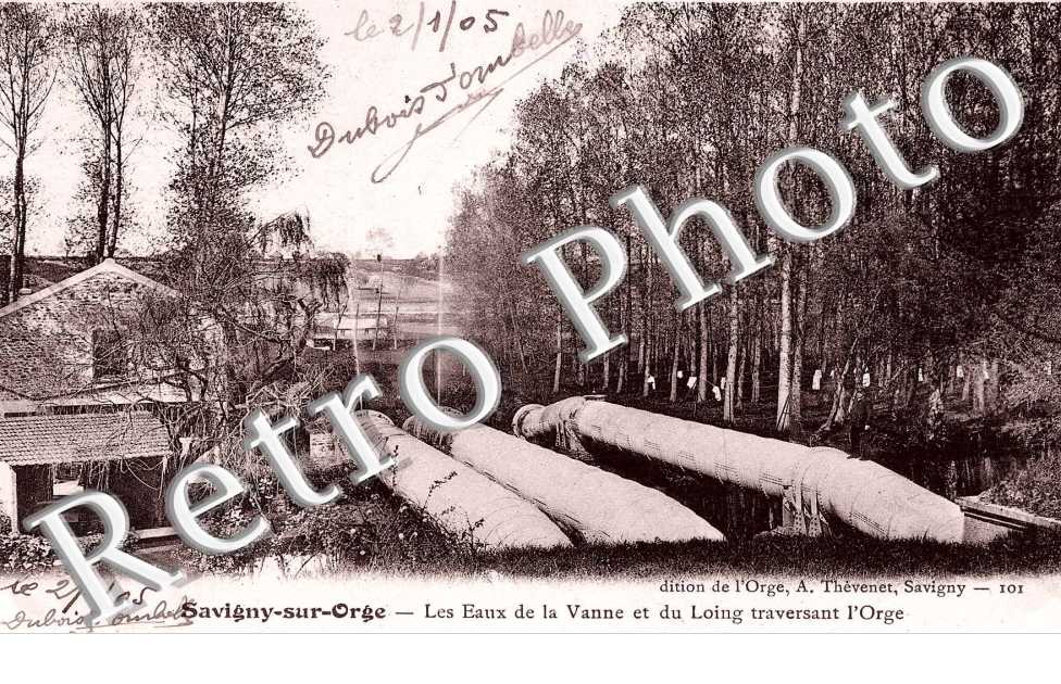 Les Eaux de la Vanne et du Loing traversant l'Orge