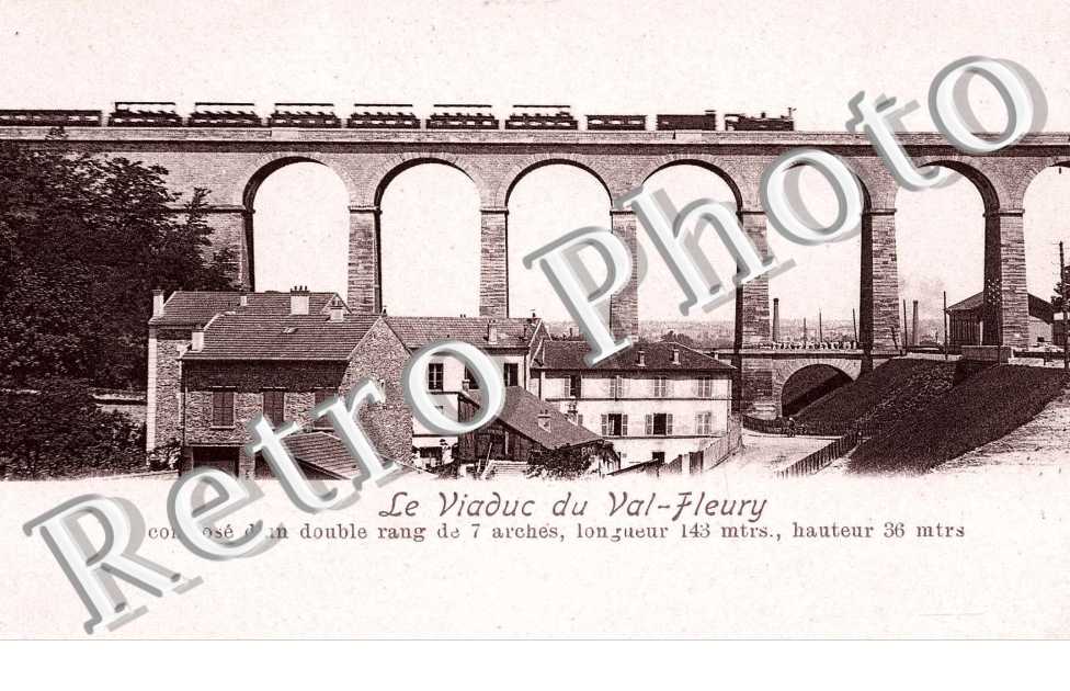 Le viaduc du val-Fleury - train