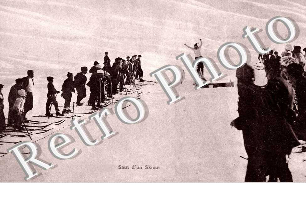 Saut d'un skieur