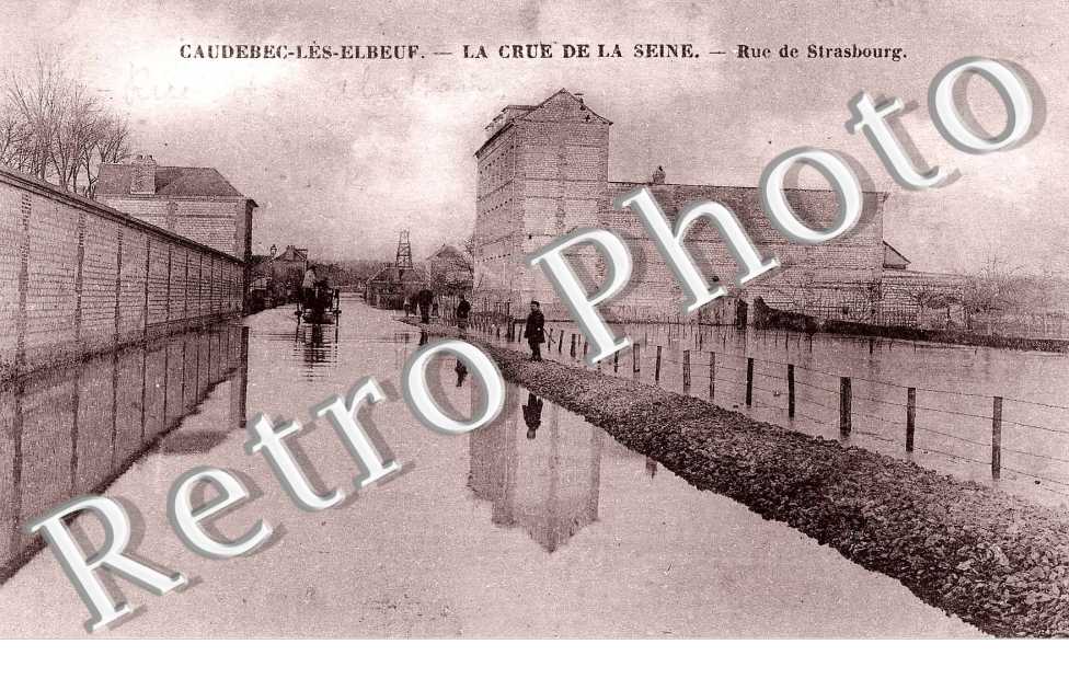 La crue de la Seine - rue de Strasbourg