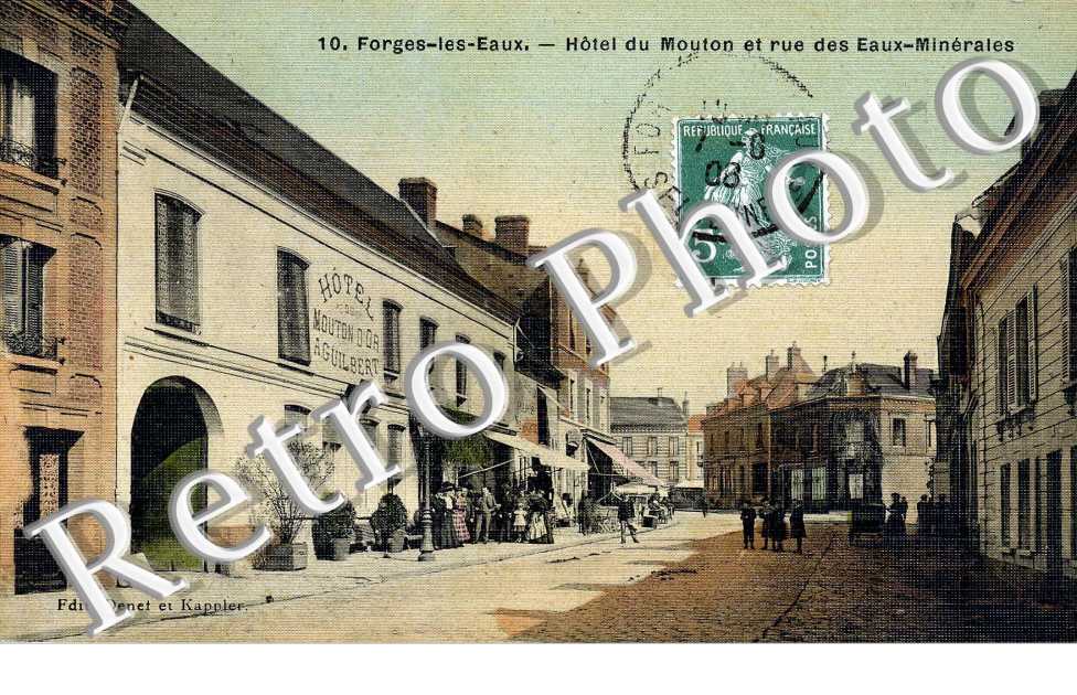 Hotel du Mouton et rue des Eaux-Minerales