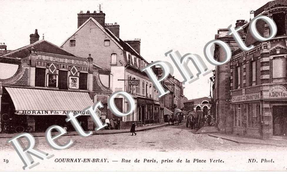 rue de Paris, prise de la place Verte