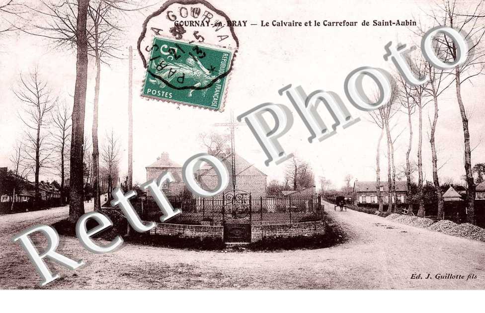 le Calvaire et le carrefour de Saint Aubin