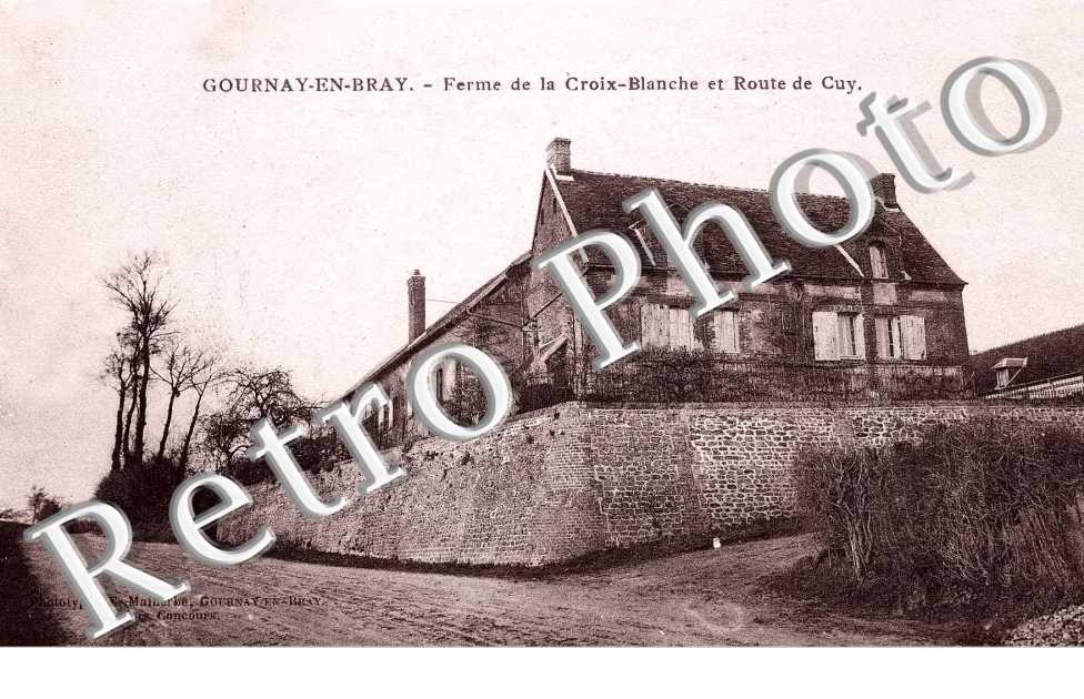 Ferme de la Croix Blanche et Route de Cuy
