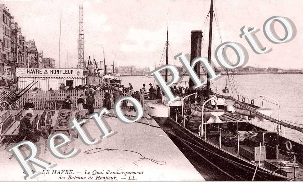 quai d'embarquement des bateaux de Honfleur