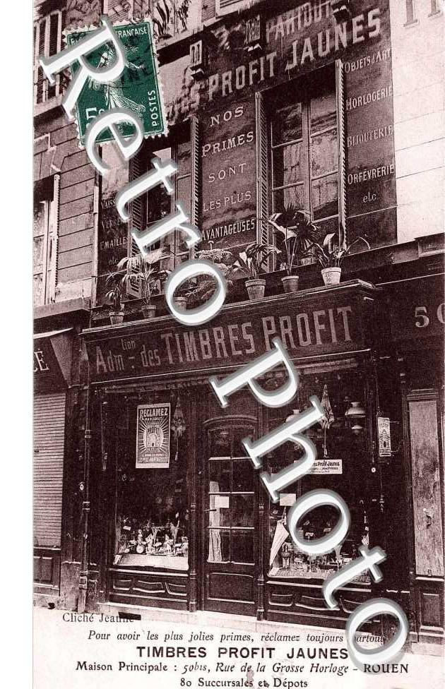 Timbres profit Jaunes - Rue de la grosse horloge