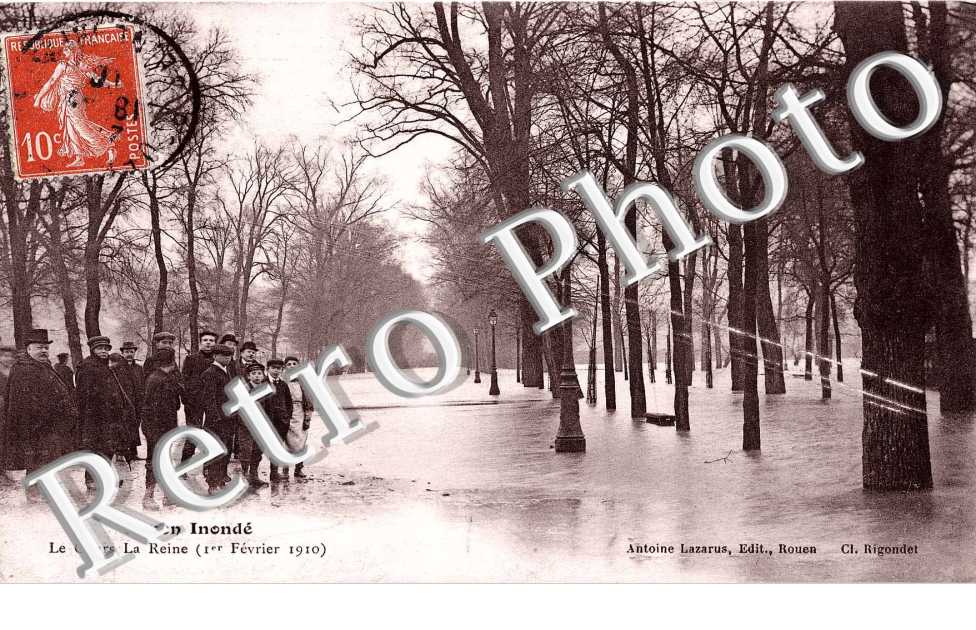 Inondations 1 fevrier 1910 - La cours la reine