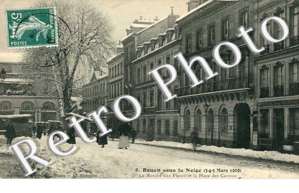 Sous la Neige - Le Marche aux Fleurs et la Place des Carmes
