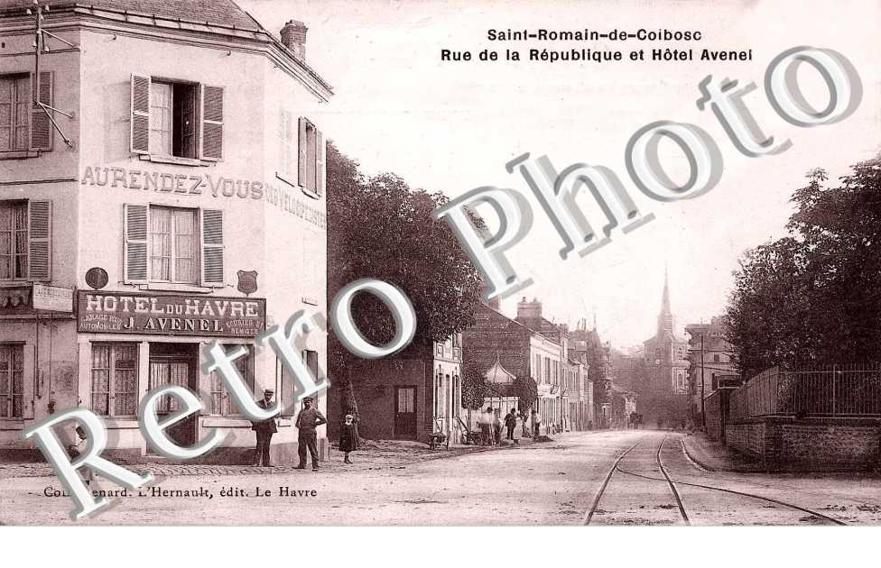 Rue de la republique et hotel du Havre J. Avenel