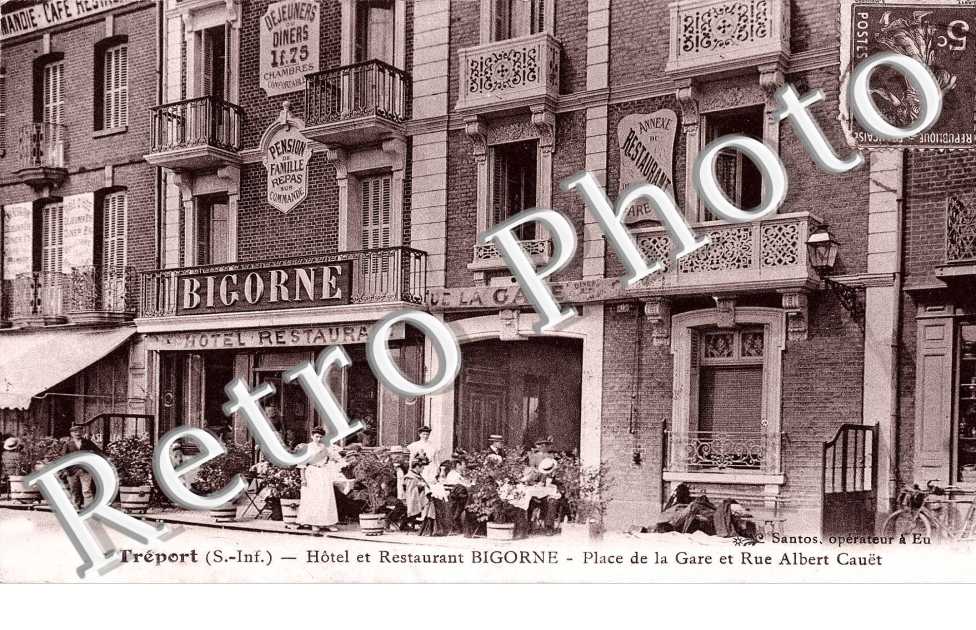 Hotel et restaurant Bigorne - place de la gare et rue Albert Cauët