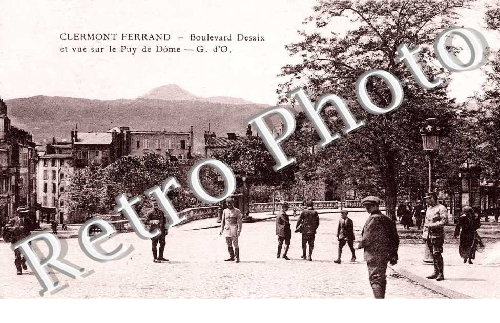 Boulevard Desaix et Vue sur le Puy de Dome