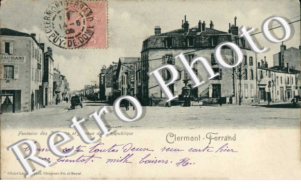 fontaine des Jacobins et avenue de la Republique