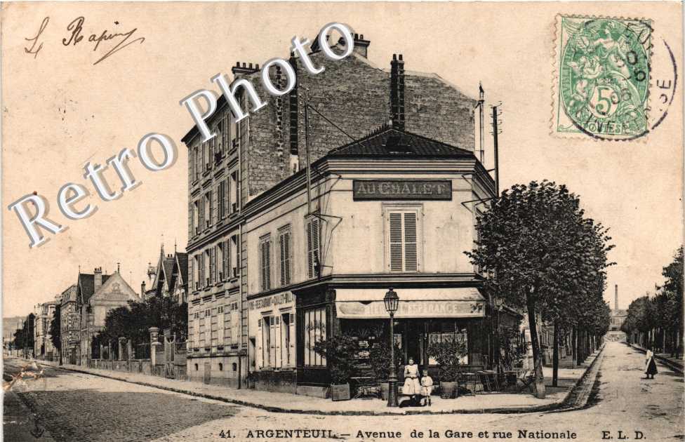 Avenue de la Gare et rue Nationale
