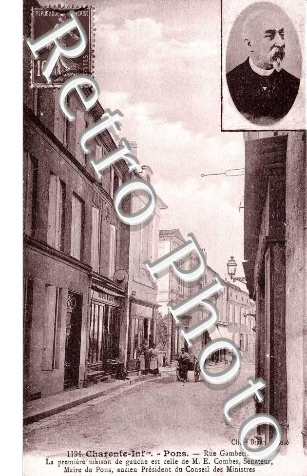 rue gambetta (maison de M.E. Combes)