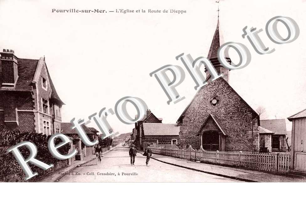 l'Eglise et la route de Dieppe