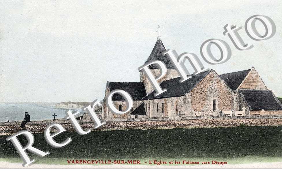 L'Eglise et les falaises vers Dieppe