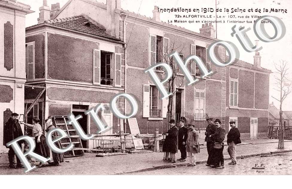 Rue Villeneuve - Maison ecroulee qui tua Mme Courtie