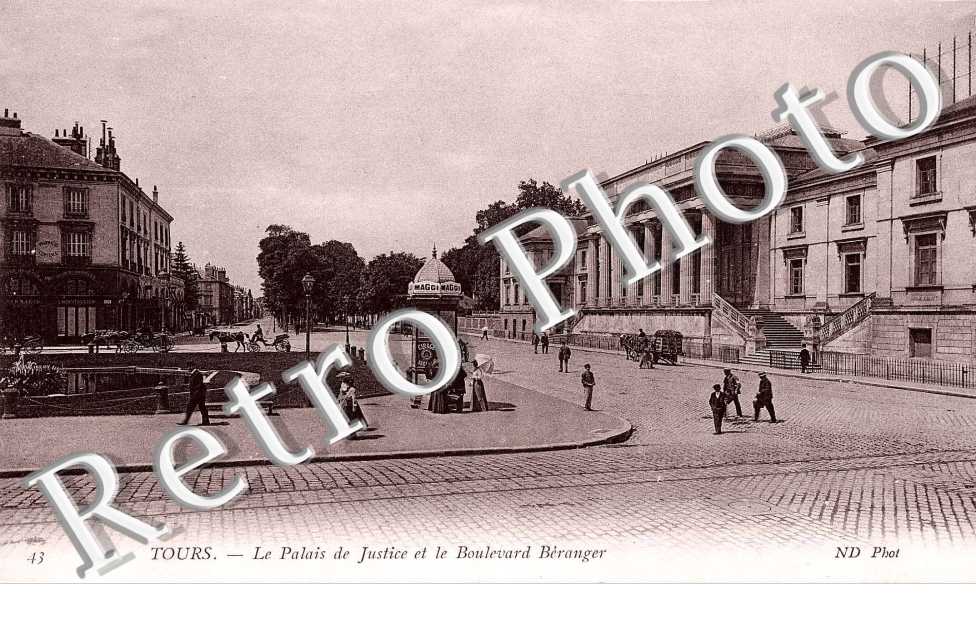 le palais de Justice et le boulevard Beranger