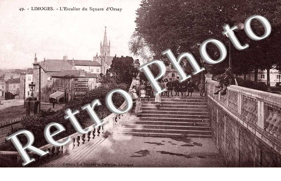l'escalier du square d'Orsay
