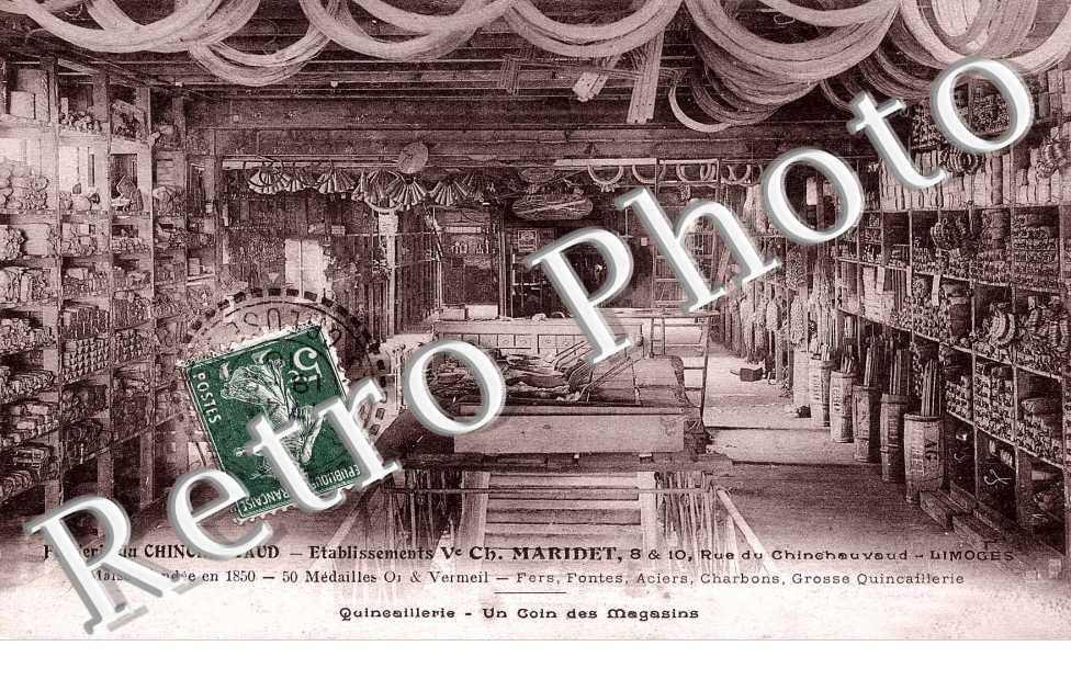 Fonderie du Chinchauvaud Etablissement Ve Ch. Marinet  Quincaillerie Un coin des magasins