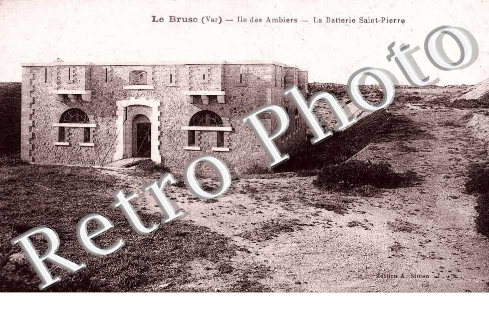 Le Brusc - ile des Embiers, la batterie Saint Pierre