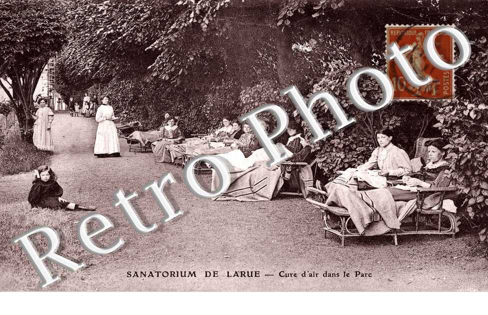 le sanatorium de Larue, cure d'air dans le parc