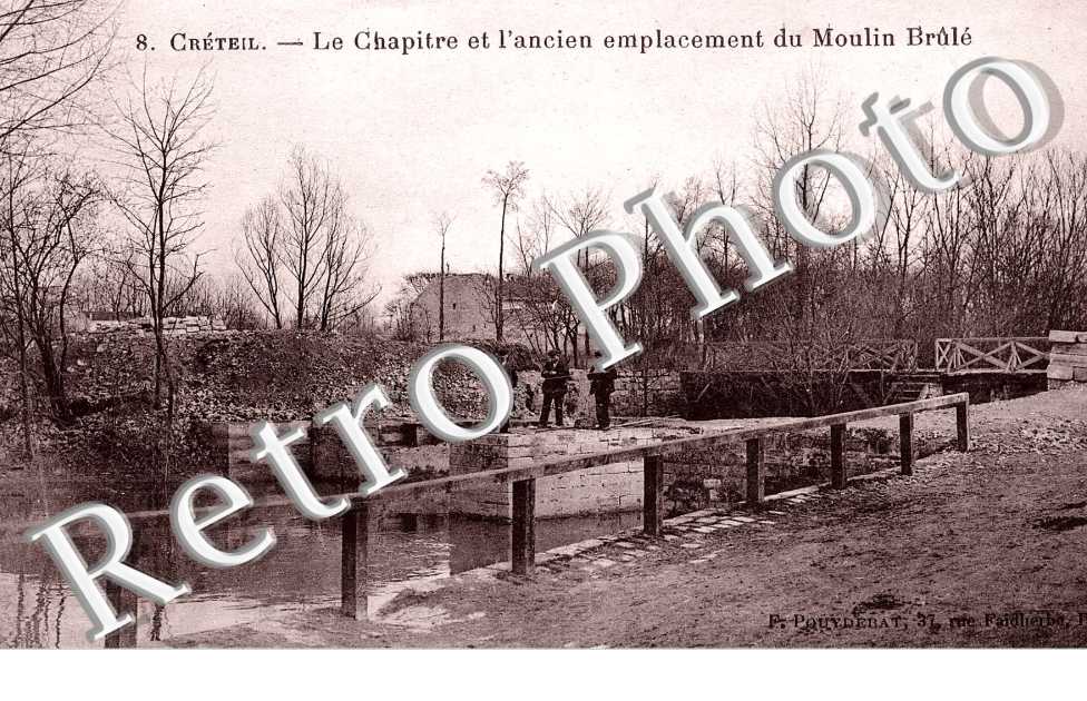 le Chapitre et l'ancien emplacement du Moulin Brule
