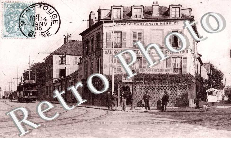 Rue sainte Marie et rue du moulin - tramway