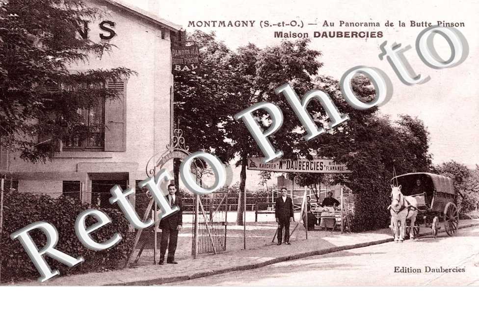 au panorama de la butte Pinson, maison Daubercies