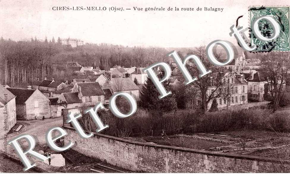 Vue generale de la route de Balagny
