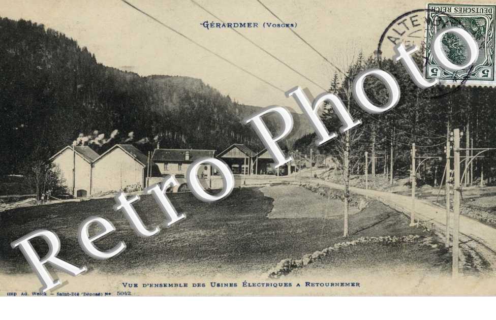 Vue d'ensemble des usines electriques a Retournemer