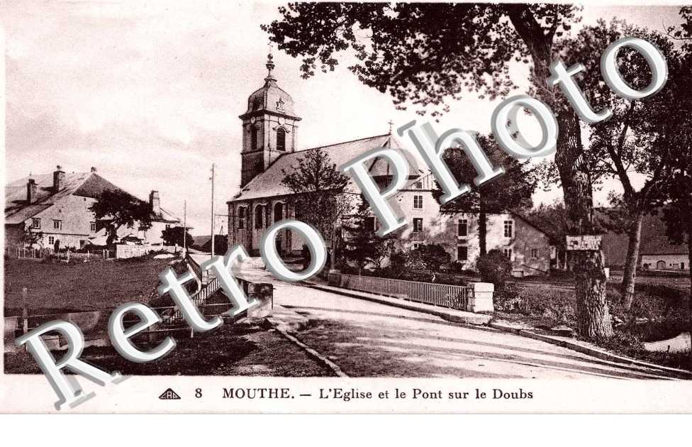 l'Eglise et le Pont sur le Doubs