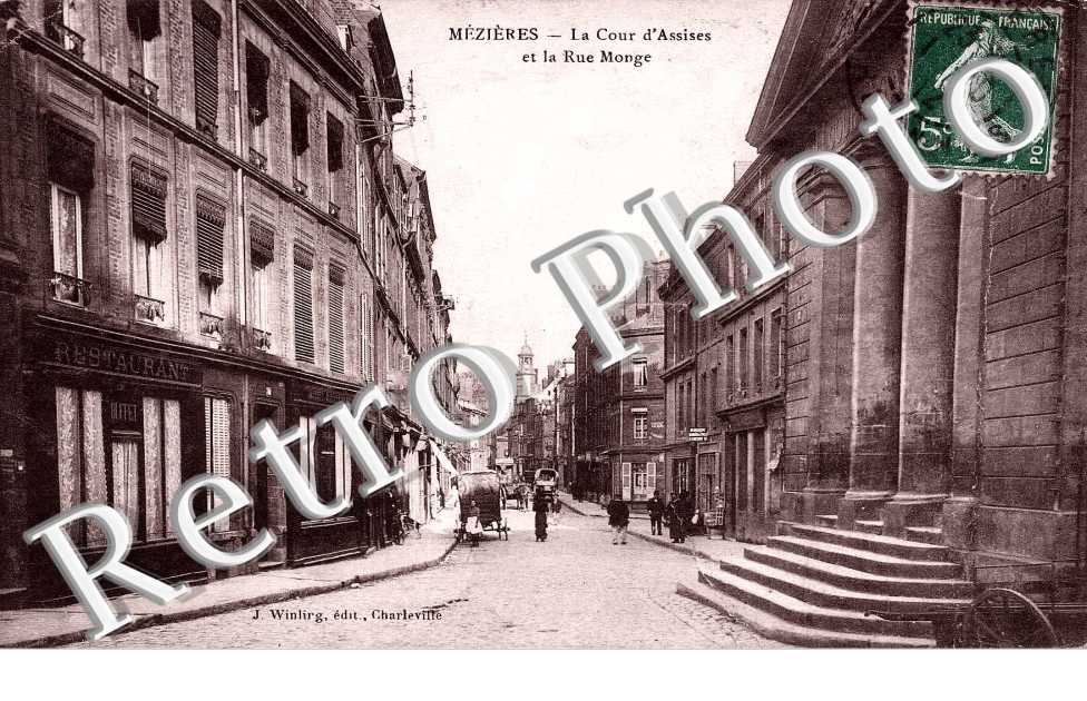 La cour d'Assises et la rue Monge