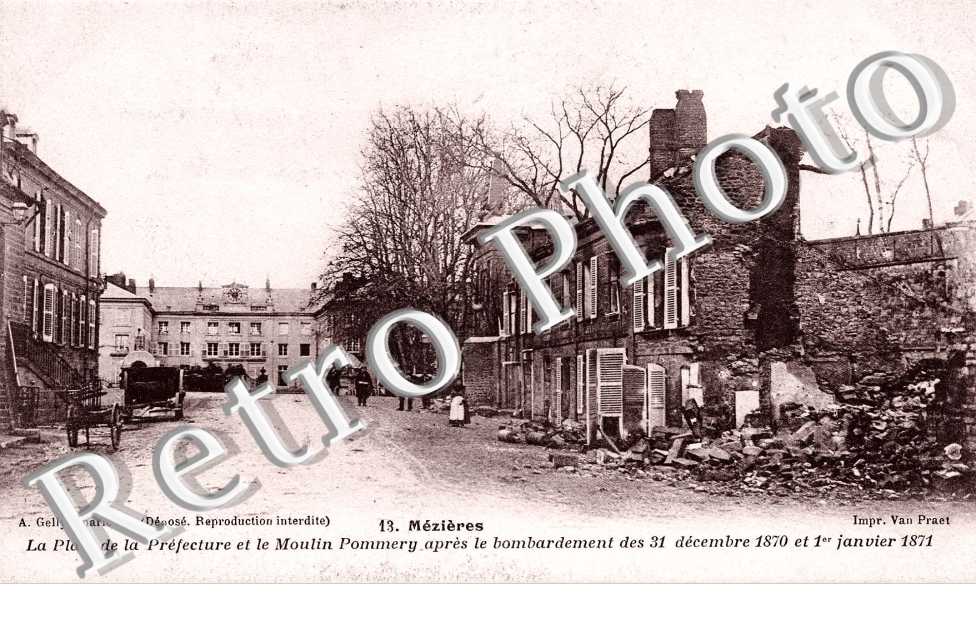 place de la Prefecture et le moulin Pommery