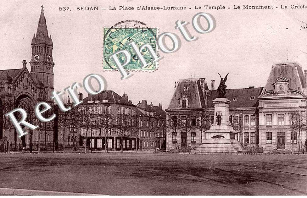 La Place d'Alsace-Lorraine Le Temple Le Monument La Creche