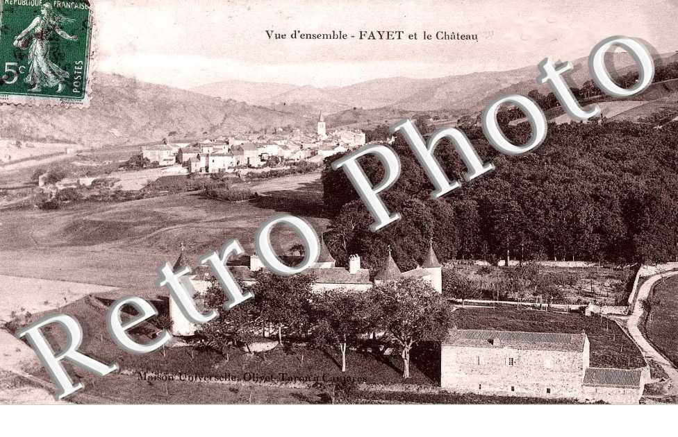 Le Fayet. Vue generale et le Chateau