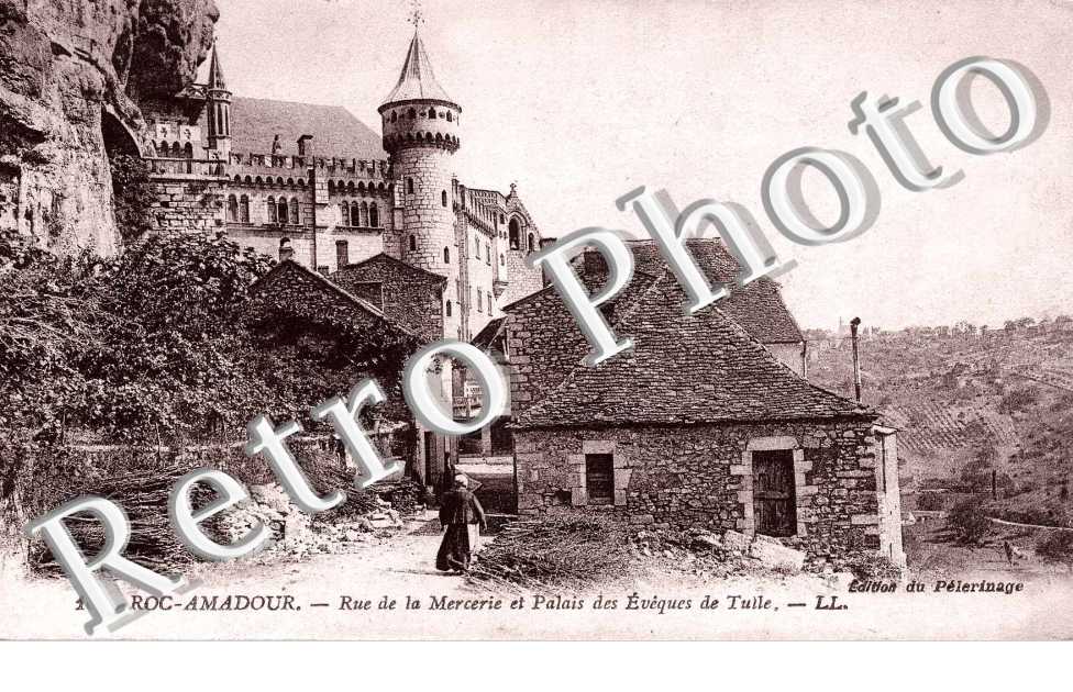 Rue de la Mercerie et Palais des Eveques de Tulle