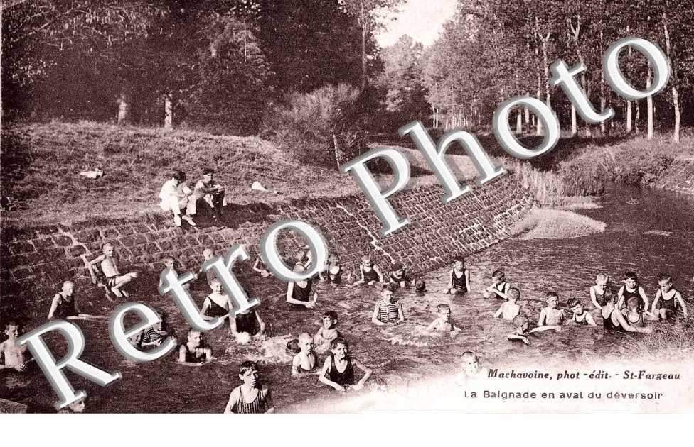 la baignade en aval du deversoir
