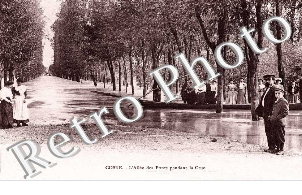 l'allee des ponts pendant la crue