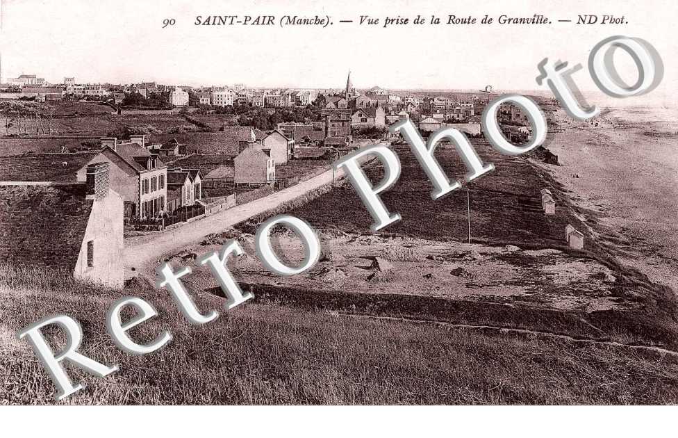 vue prise de la route de Granville