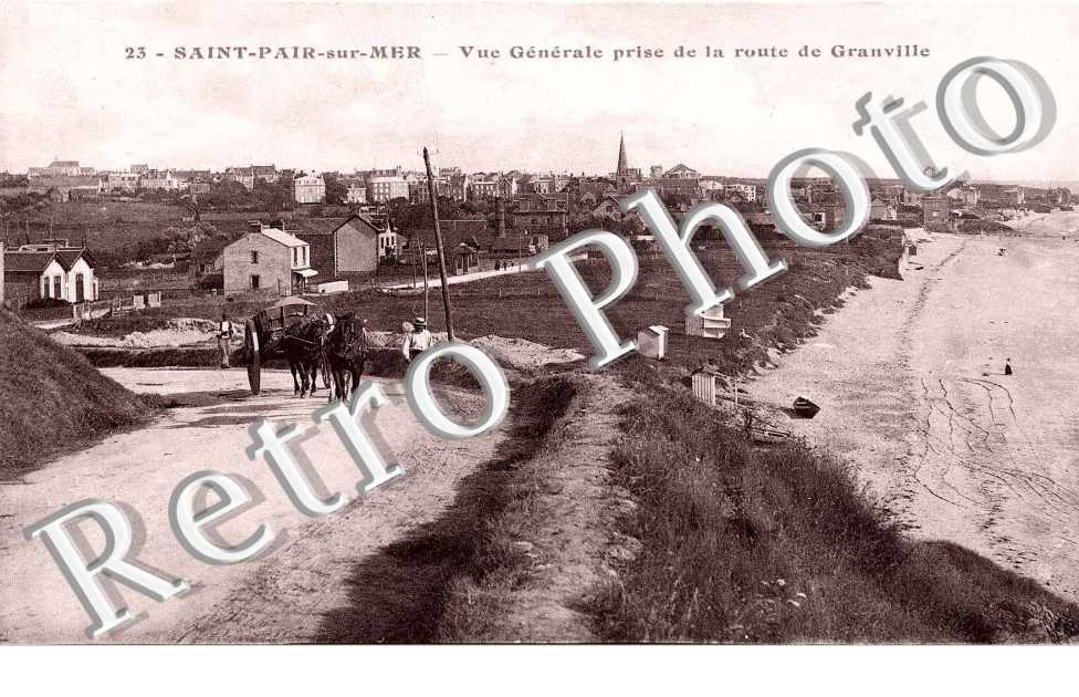 vue generale, prise de la route de Granville