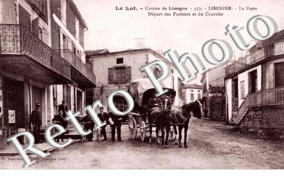 La poste - depart des facteurs et du courrier