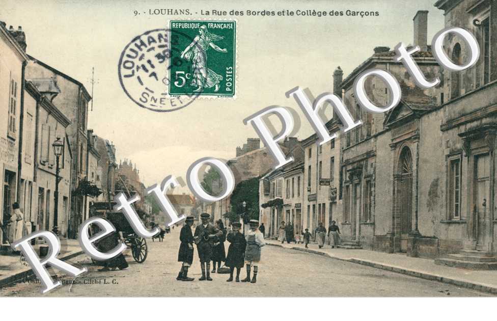 La rue des Bordes et le collège des garçons 