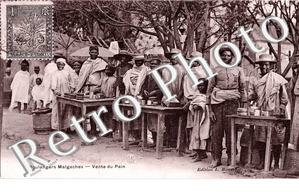 Boulangers malgaches. Vente du pain