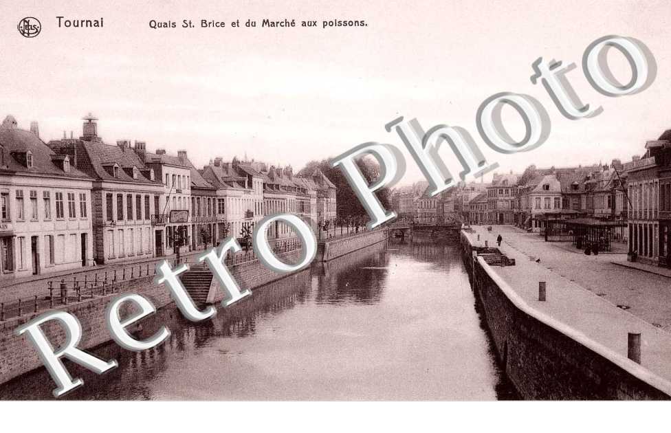 Quai Saint Brice et marche aux poissons.