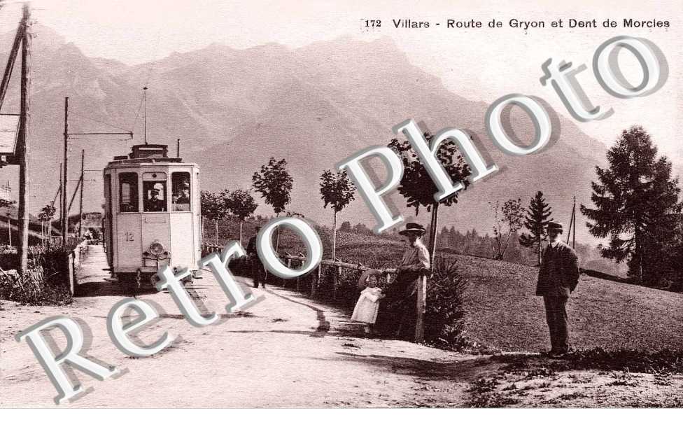 Route de Gryon et dent De Morcles