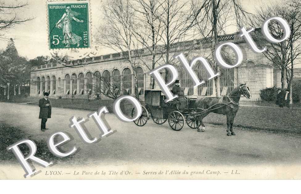 le parc de la tete d'or Serres de l'allee du grand camp
