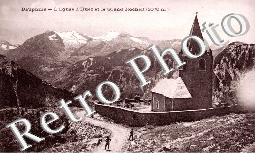 Eglise d'Huez et Grand Rochail